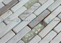 Sell stone mix glass subway mosaic