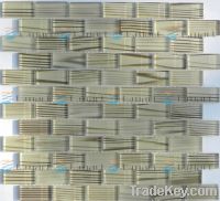 Sell  painted strip glass mosaic tiles 23x48 mixed