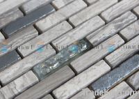 Sell stone mix glass subway mosaic