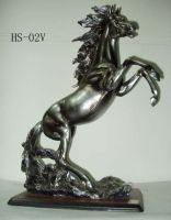 Business Gifts Idea of Silver Horse, Resinic Sculpture