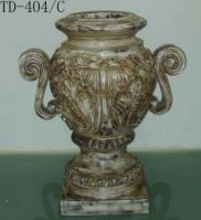 Business Gifts Idea of Elegant Bronze Vase, Resinic Sculpture