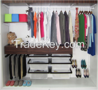 Home standard closet shelving system