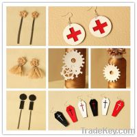 New Arrival Nice Pink Leather Earrings For Cute Girls Wholesale