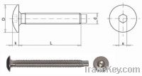 Sell Hex socket round head furniture screw with pilot, fully threaded