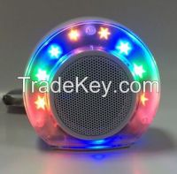 Mini LED disco light USB/TF/FM Radio speaker
