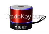 Portable Mini Metallic Wireless Bluetooth Speaker with Radio, support USB and Micro SD card MP3 music play