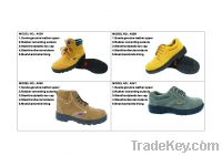 Sell RUBBER OUTSOLE EMBOSSED GENUINE LEATHER SAFETY SHOES