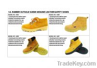 Sell RUBBER OUTSOLE SUEDE GENUINE LEATHER SAFETY SHOES