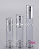 Airless plastic bottle, airless cosmetic bottle, airless pump bottle