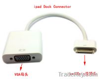 Sell White 30P to VGA Cable Adapter for iPad 2 iPod iPhone 4G 3G
