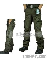 Fashion Outdoor Sporting Cotton Pockets Men Pants