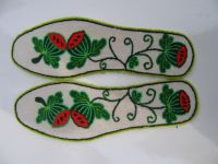 Cut Pile Embroidered insole