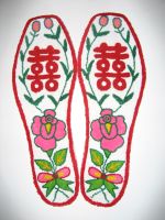 china handmade Embroidery  insole