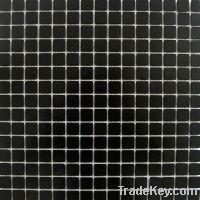 Sell black color glass mosaic tile