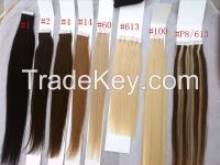tape in hair extension peruvian human virgin remy hair tape hair extensions