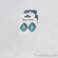 New fashion resin aqua earrings 001