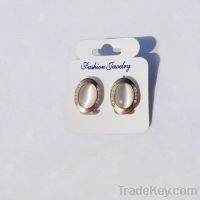New fashion Opal off white cat eye earrings 007