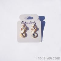 New fashion epoxy & rhinestone earrings 009