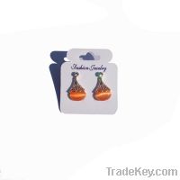 New fashion orange cat eye  earrings 016