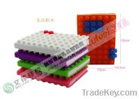 Sell DIY Lego blocks silicone notebook