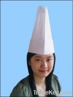 Sell 60g Special White Non woven Round Top Chef hat