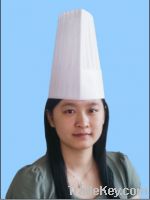 Sell 60g Special White Non woven Flat Top Chef Hat