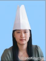 Sell 60g Special White Non woven Round Top Chef Hat