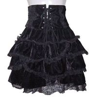 lolita gothic clothing velvet skirt