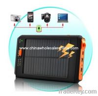 Sell 11200mAh High Capacity Solar Charger and Battery with Flashlight