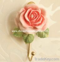 Sell Three-dimensional rose hanger wall/door hooks
