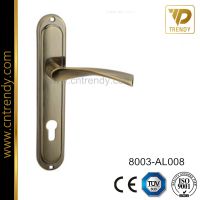 Aluminum Handle on Iron Backplate Gate Handle