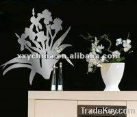 Sell flower vase wall sticker mirror