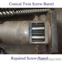 Sell Drain pipe Extruder conical twin screw barrel