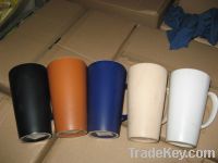 Sell stock color glazed mugs
