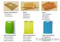 Sell bamboo cutting board, plastic cutting board