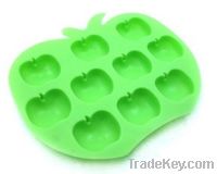 APPLE-SHAPED silicone ice tray