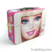 Sell barbie lunch box, girly tin lunch box, metal lunch box