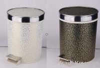 Sell leather plastic dustbin , leather waste bin, leather trash can