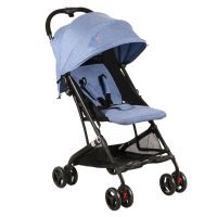 CoBaby Portable Baby Pram, Preschool Luxury Carriage, Light Folding Baby Stroller with 3 Level Adjustable Canopy