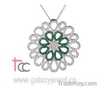 Sell micro pave setting silver jewelrys
