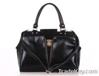 Sell leather women handbag black