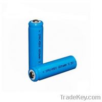 Sell LiFePO4 Battery IFR14500 (AA) rechargeable 3.2V 600mAh
