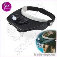 Sell Head Magnifying Lamp For Beauty Salon, 2 LED Magnifier Glass