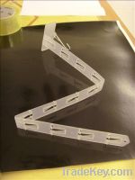 PP clear injection molding clip strip, plastic clip strap(T-622912)