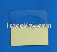 PVC/PET adhesive detal hole hang tabs for packing