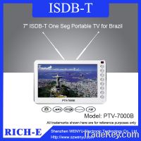 7" ISDB-T Portable Digital TV for South America Market