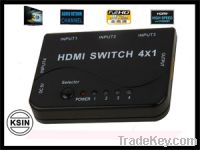 Sell HDMI SWITCH 4x1  4input and 1output with high auality.