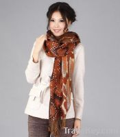 Sell 2012 Women Fashion  Silk Printed Wool Long Scarf