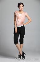 Sell Women Fashion Short Sleeve Flower Position T-Shirt15122070