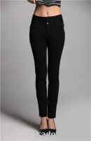 Sell Women Fashion Black Hot Fix Rhinestone Trousers05121027
